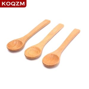 [COD] KOQZM KITCHEN 1X Wooden Round Bamboo Spoon Soup Tea Coffee Salt Spoon Kitchen Tools Cutlery