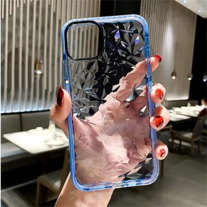 Cho iPhone 6 6S 7 8 Cộng Với X XR XS Max 11 12 13 14 Pro Max Cộng Với Sang Trọng kẹo màu pha lê 3D Kim Cương mềm silicon Trường Hợp