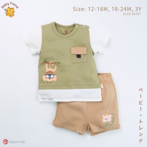Elegant Kids ชุดเด็กผู้ชาย 12เดือน-3ขวบ ชุดเสื้อแขนสั้นพร้อมกางเกงขาสั้น ลายแคมปิ้งน่ารัก Collection | Babytrend