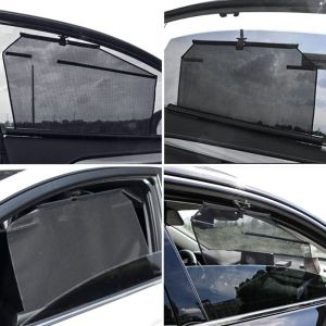 MINIYX Heat Insulation Car Curtains Auto Roll Up Retractable Car Side Window Sunshade  UV Protection Side Windshield Sunshade Auto Accessories
