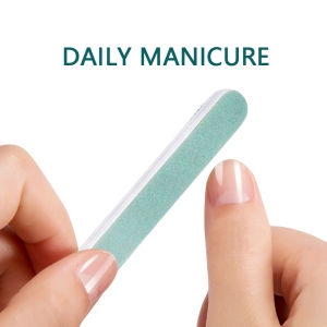 Mini Nail Buffer & Polish 2 Way Nail Shiny File Double Sided Convenient Pedicure Daily Manicure Tools Green Sanding Strip Nail Art File Tool
