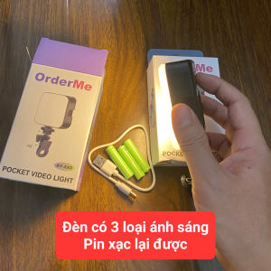 Đèn Led có thể sạc lại hỗ trợ quay Video chụp hình Selfie Đèn với kẹp ổn định y hình shop đăng