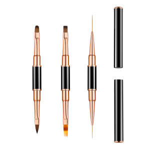 Nail Art Brush Black Nail Painting Pen Nail Tips Design Drawing Line Stroke Grid Painting Brush