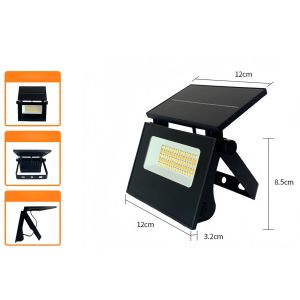 ECILY Foldable LED Solar Lamps Outdoor Garden Lamps Human-sensing Wall Lamps And Ultra-bright Solar Lighting Lamps Are Suitable For Wall Gardens And Garages