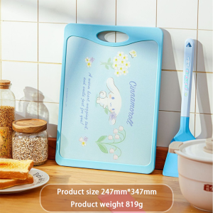 100% Authentic Sanrio Hello Kitty Cutting Board Antibacterial Anti-skid Chopping Boards Kuromi Kitchen Non-slip Board Cinnamoroll Food Grade PP & Stainless Steel Material Melody LFB191
