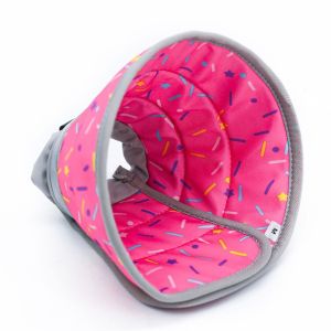 AINACHU Adjustable Cat Recovery Collar Cute Soft Pet Elizabethan Collar Comfortable Anti-bite Pet Cone Collar Puppy