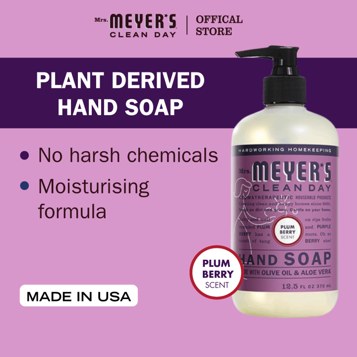 Mrs Meyer Liquid Hand Soap Plum Berry 370ml | Lazada Singapore