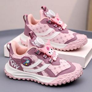 Christmas gifts Halloween Anime Kuromi Sanrio Children Shoes Girls Casual Sweet Sports Shoes Flats Cartoon Cute Student Fashion Outdoor Soft Sole Sneakers