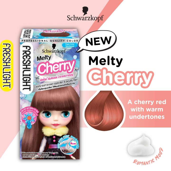 Schwarzkopf Freshlight Hair Color Foam Melty Cherry (30ml) | Lazada