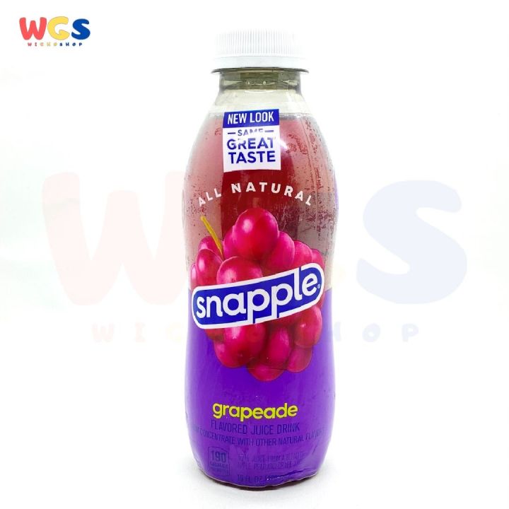 Juice All Natural Snapple Grapeade Grape USA 473 ml