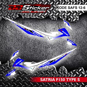 STRIPING MOTOR SUZUKI SATRIA FU 150 FACELIFT TIPE S | STICKER LIST SAFS 12 PETRONAS