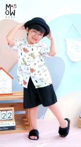 Setelan Anak Cowok Motif Animals One Set Lucu Terbaru