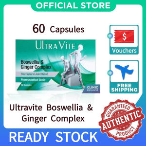 READY STOCK Ultravite Boswellia & Ginger Complex Capsules 60s Exp: 2027