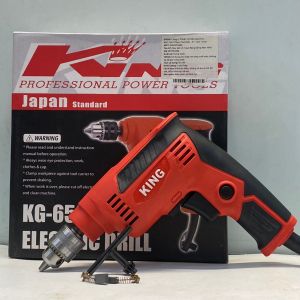 Máy khoan điện cầm tay khoan sắt gỗ tường King KG653 (Đầu khoan 6ly 230W) cao cấp bảo hành 6 tháng