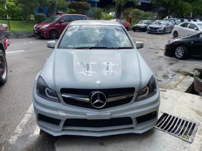 Mercedes Ben w204 facelift 2011 2012 2013 PRIOR Design bodykit body kit front rear bumper side skirt bonnet bonet hood