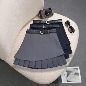 COD irregular splicing suit skirt spring womens clothing design lining anti-light pleated skirt 98812026 new product