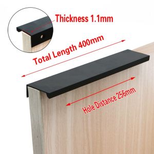 RBJ4 Black Silver Orange Gold Hidden Door Cupboard Drawer Pull Cupboard Handles Furniture Hardware Drawer Knobs Cabinet Pulls Furniture Handle