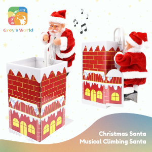 Santa Claus Fatcher Christmas Climbe Wall with mucis sound Christmas decoration Christmas gift Christmas Aura