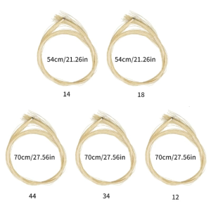 Violin Bow Horsehair Mongolian Musical Bow Hair Replacement Natural White Violin Bow Hair for Violin Cello Accessories