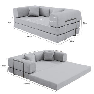 NEST Laraine Sofa Bed Foldable Sofa Sitting Sleeping Single And Double Sofa