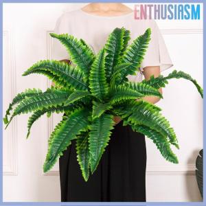 【Enthusiasm】🌟🌟【Hot Sale】🎈 Sống động như thật nhân tạo Boston Dương Xỉ giả nhựa cây trang trí UV kháng cho ngoài trời nhà bếp trang trí nội thất trang trí sân vườn cây nhân tạo