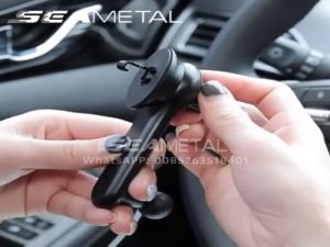SEAMETAL Aircon Vent Phone Holder for Car Cellphone Mount Bracket Heavy Duty Air Outlet Gravity CP Stand fit 4-7 in