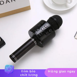 Mic Hát Karaoke Bluetooth Không Dây WS858 - âm vang - Ấm - mic hát karaoke cầm tay mini