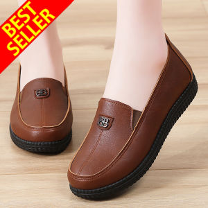 QINGSHUI Sepatu pantofel wanita berkualitas tinggi.Sepatu flat slip-on kasual wanita.Sepatu jalan wanita yang nyaman