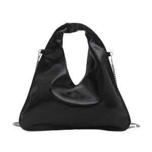 YUCHEN Solid Color PU Leather Shoulder Bag Chain Versatile Cross Body Bag Fashionable Leisure Womens Handbag Girls