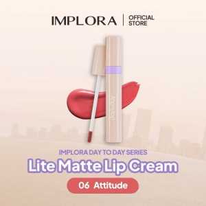 Implora Day To Day Series Lite Matte Lip Cream / Implora Lip Cream Matte 6 Shades 4gr