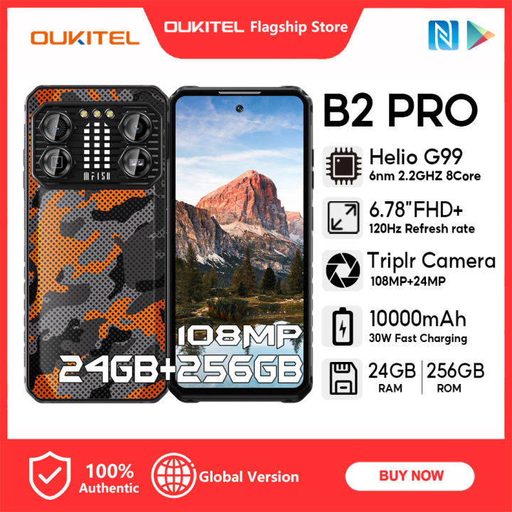 OUKITEL IIIF150 B2 PRO 24GB 256GB 2K 120Hz 6.8'' Screen Helio G99 108MP ...