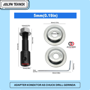 ADAPTER KONEKTOR AS 5mm - 14mm CHUCK DRILL - GERINDA - AS MOTOR/ DINAMO / MESIN / BATANG POLES
