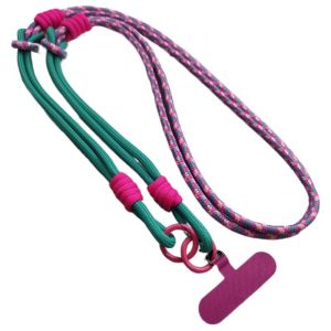 VINEY Anti Winding Mobile Phone Lanyard Neck Hanging Detachable Mobile Phone Rope Chain Patchwork Hand Wrist Crossbody Phone Strap Men Women