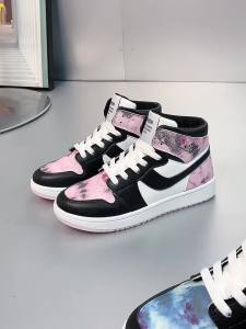 LZD  Womens Imitation Suede Shoes High-Top Casual Shoes 2024 Spring and Autumn New ins Tide Air Force No. 1 Sneakers aj Board Shoes