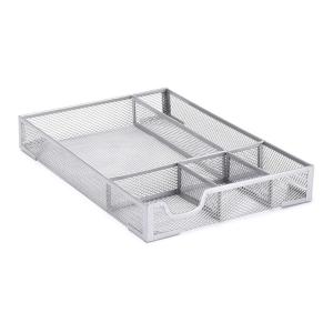 Khay lưu trữ lưới kim loại cứng để dụng cụ nhà bếp vật liệu văn phòng chống lại tổ chức Máy tính để bàn cơ sở trượt