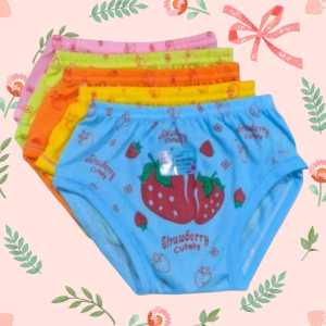 AF-CD STRAWBEY ISI 6 PCS Celana dalam anak perempuan TEBAL DAN LEMBUT CD anak cewek 2-8 tahun GROSIR