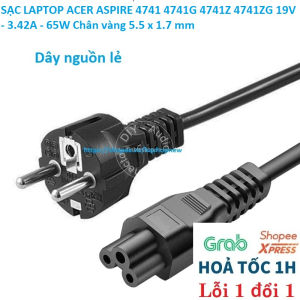 ️[Sạc zin] SẠC LAPTOP ACER ASPIRE 4741 4741G 4741Z 4741ZG 19V - 3.42A - 65W Chân vàng 5.5 x 1.7 mm