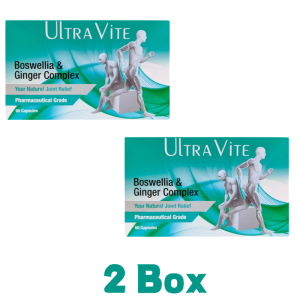 READY STOCK Ultravite Boswellia & Ginger Complex Capsules 60s Relieve joint pain Reduce inflammation