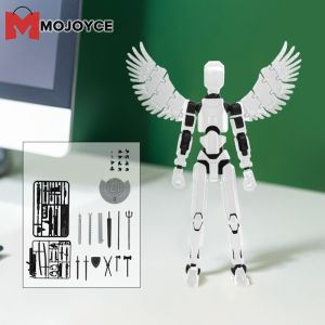 MOJOYCE Titan 13 Action Figure 3D Printed Multi-Jointed Movable Robot Robot Action Figures Multi-Jointed Movable 3D Printed Mannequin for Kids & Adults Gifts