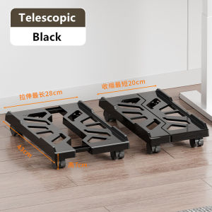 New Adjustable Desktop CPU Stand with 360° Swivel Wheels Protective Guardrail Design and Fast Heat Dissipation for Computer Cooling