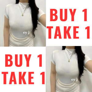 BUY 1 TAKE 1 (2PCS) Maurel Turtle Neck Basic Knitted Top For Women Comfortable Womenswear