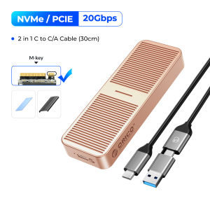 ORICO 20Gbps M.2 NVME SSD Trường Hợp Với Xây Dựng-In Làm Mát Vest Nâng Cấp Nhôm Type-C M2 NVME SSD Bao Vây Cho Ổ Đĩa Trạng Thái Rắn