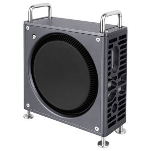 Geekria Computer Aluminum Chassis Stand Compatible with 2024 Mini M4 / Mini M4 Pro Case - Accessories Optimized Heat Dissipation (Space Gray)