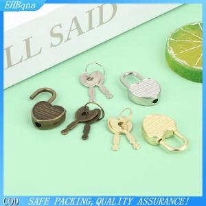 COD 1Set Heart Shape Padlocks Mini Luggage Hardware Locks With Key Lock For Travel Wedding Jewelry Box Diary Book Suitcase