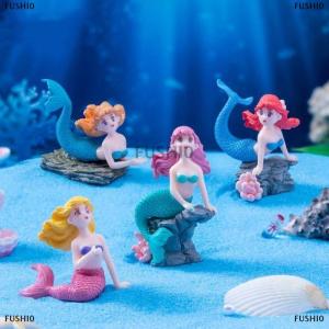[COD] FUSHI0 4 món đồ trang trí bể cá búp bê nàng tiên cá rạn san hô dễ thương đồ trang trí bể cá đồ trang trí nhà cửa trang trí bánh dễ thương quà tặng đồ chơi trang trí tự làm