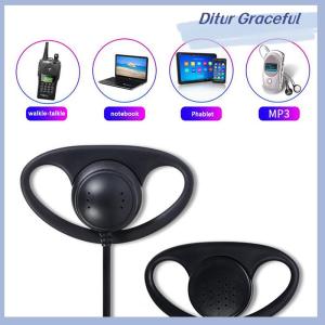 Ditur Single Sided D-shaped Ear Loop Simultaneous Interpretation 3.5MM Listen Only Earphone For Radio Tour Guide System