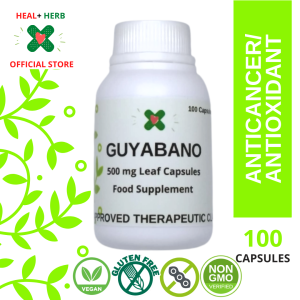 Guyabano Capsules Organic (Graviola / Soursop) 100 Capsules Anti Cancer Anti Diabetic Immune Booster Antioxidant