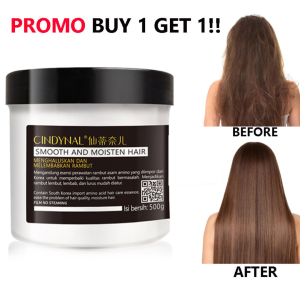 [BPOM] BELI 1 GRATIS 1  Cindynal Hair Mask Keratin Smoothing Repair Hair Treatment Salon 500 Gram
