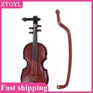 ZTOYL💝 1:12 Dollhouse Miniature Violin Musical Instruments Collection DIY Decor Gift