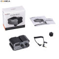 Comica CVM-AX1 DSLR Audio Adapter, Microphone Audio Mixer Adapter with Real-time Monitoring, Dual Channels 3.5mm Port Camera Mixer for Canon Nikon So-ny Panasonic DSLR Camera Camcorders. 